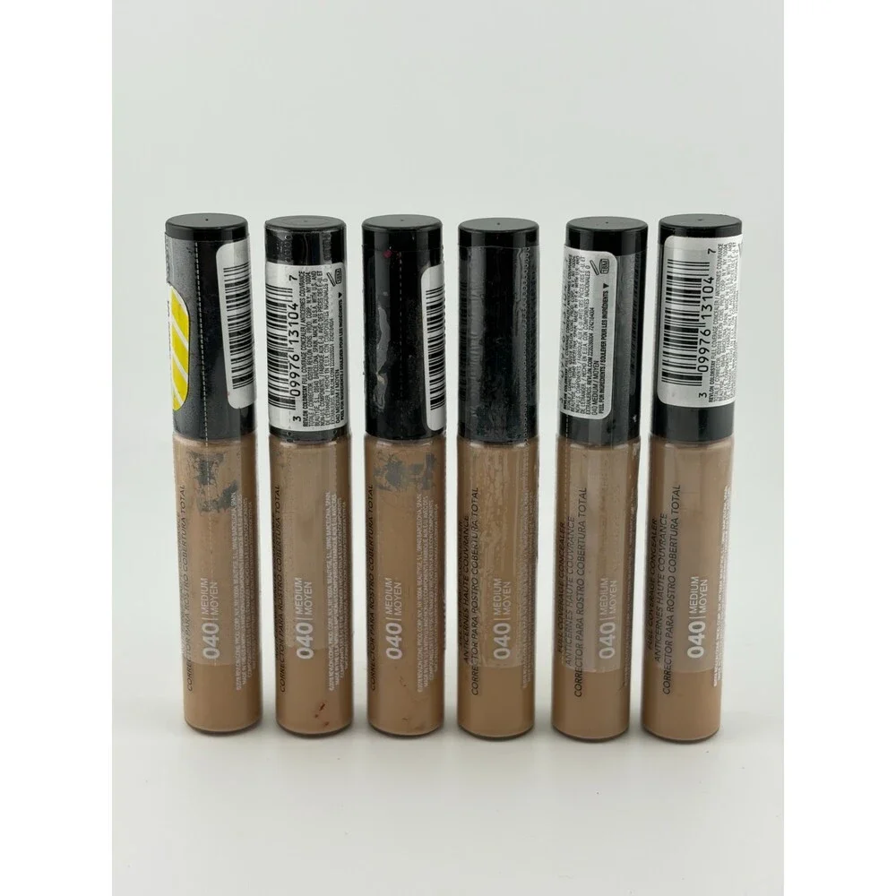 Revlon ColorStay Full Coverage Concealer Makeup 18M 040 Medium Deep - Set of 6